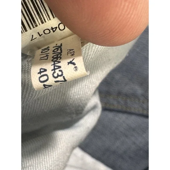 American Eagle Extreme Flex 4 Jeans Men 36x34 Blue Slim Straight Whiskered Denim - Picture 10 of 10